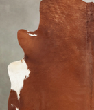 Brown and White Regular Cowhide Rug #B3153