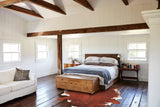 Brown and White Regular Cowhide Rug #B3160