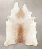 Salt and Pepper Brown Cowhide Rug #B3180
