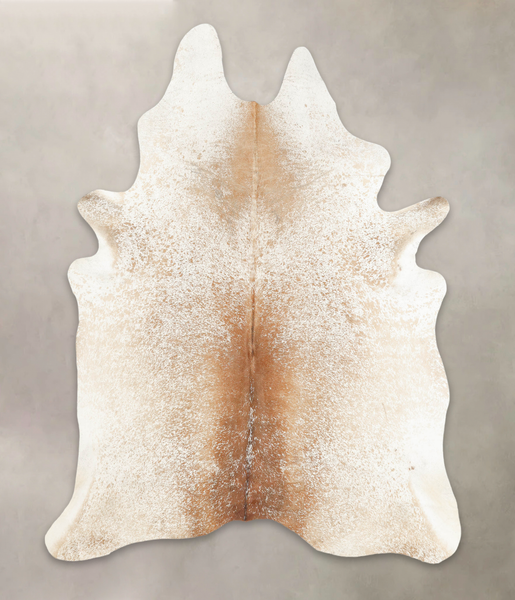 Salt and Pepper Brown Cowhide Rug #B3180
