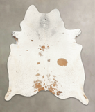 Salt and Pepper Brown Cowhide Rug #B3182