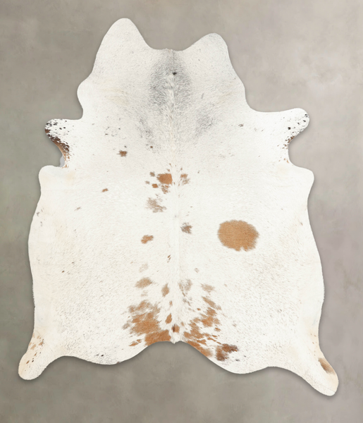 Salt and Pepper Brown Cowhide Rug #B3182