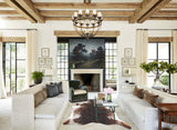 Salt and Pepper Brown Cowhide Rug #B3183