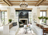 Salt and Pepper Black Cowhide Rug #B3192