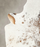 Salt and Pepper Brown Cowhide Rug #B3193