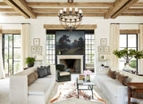 Salt and Pepper Brown Cowhide Rug #B3193