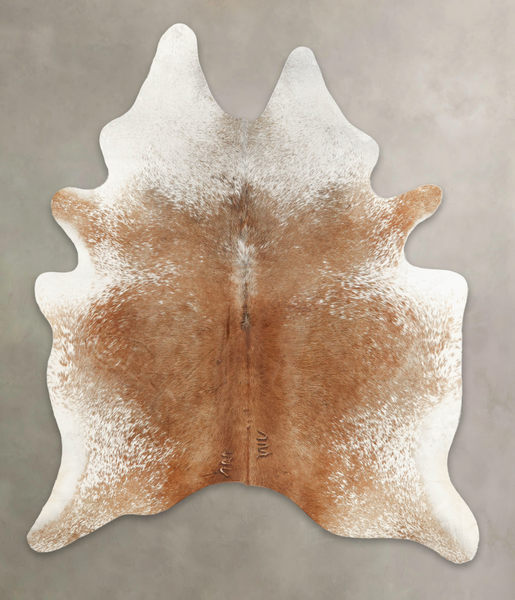 Salt and Pepper Brown Cowhide Rug #B3194