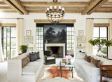Salt and Pepper Brown Cowhide Rug #B3194
