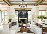 Brown with Red Cowhide Rug #B3213