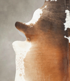 Chocolate and White Cowhide Rug #B3226