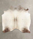 Grey with Beige Cowhide Rug #B3239