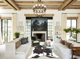 Chocolate and White Cowhide Rug #B3261