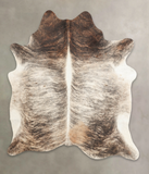 Grey Brindle Cowhide Rug #B3274