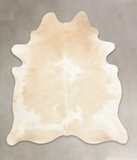 Beige and White Cowhide Rug #B3283