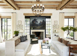 Beige and White Cowhide Rug #B3284