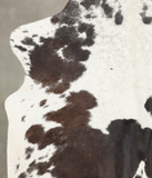 Chocolate and White Cowhide Rug #B3294