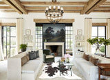 Chocolate and White Cowhide Rug #B3294