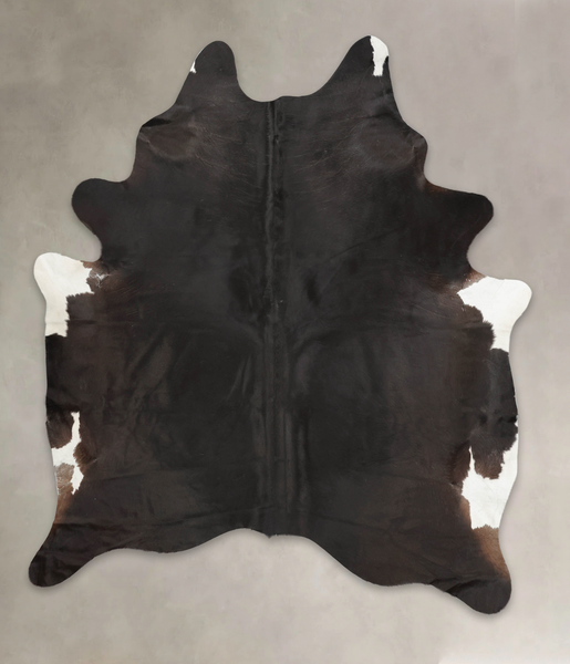 Solid Black Cowhide Rug #B3298