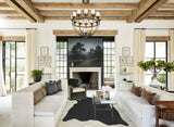 Solid Black Cowhide Rug #B3301