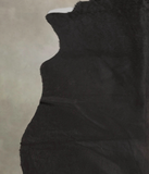 Solid Black Cowhide Rug #B3303