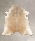 Grey with Beige Cowhide Rug #B3321
