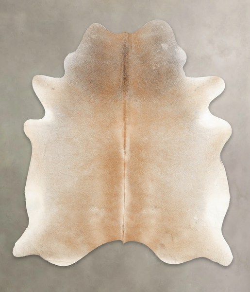 Grey with Beige Cowhide Rug #B3324