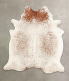 Salt and Pepper Brown Cowhide Rug #B3325