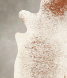 Salt and Pepper Brown Cowhide Rug #B3325