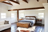 Salt and Pepper Brown Cowhide Rug #B3325