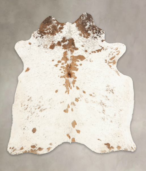 Salt and Pepper Brown Cowhide Rug #B3328