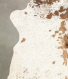 Salt and Pepper Brown Cowhide Rug #B3328
