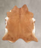 Brown and White Regular Cowhide Rug #B3342