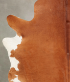 Solid Brown Cowhide Rug #B3343