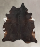 Solid Black Cowhide Rug #B3344