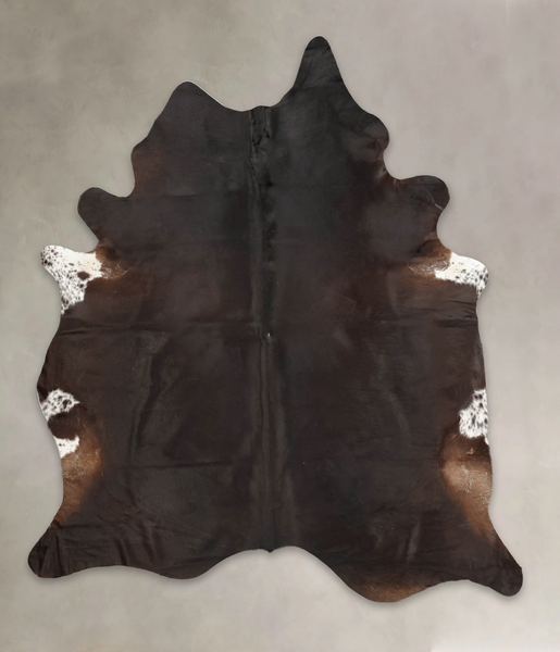 Solid Black Cowhide Rug #B3344