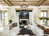 Solid Black Cowhide Rug #B3344