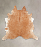 Solid Brown Cowhide Rug #B3350
