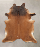 Brown with Red Cowhide Rug #B3375
