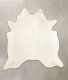 Solid White Cowhide Rug #B3386