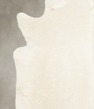 Solid White Cowhide Rug #B3386