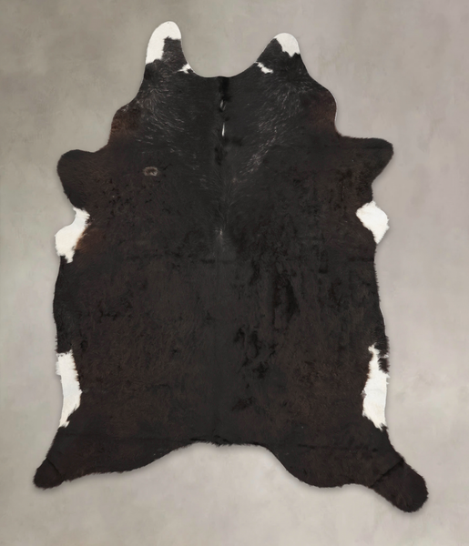 Solid Black Cowhide Rug #B3393