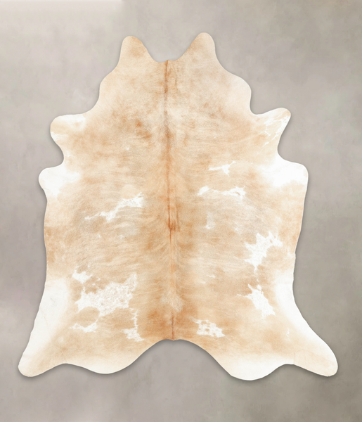 Beige and White Cowhide Rug #B3403