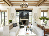 Salt and Pepper Brown Cowhide Rug #B3409