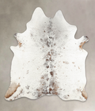 Salt and Pepper Brown Cowhide Rug #B3412