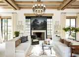 Salt and Pepper Brown Cowhide Rug #B3412