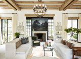 Salt and Pepper Brown Cowhide Rug #B3421