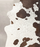 Salt and Pepper Brown Cowhide Rug #B3422