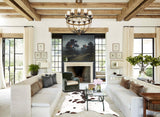 Salt and Pepper Brown Cowhide Rug #B3422