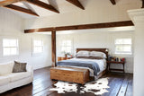 Salt and Pepper Brown Cowhide Rug #B3422