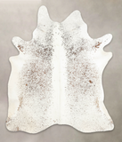 Salt and Pepper Brown Cowhide Rug #B3426